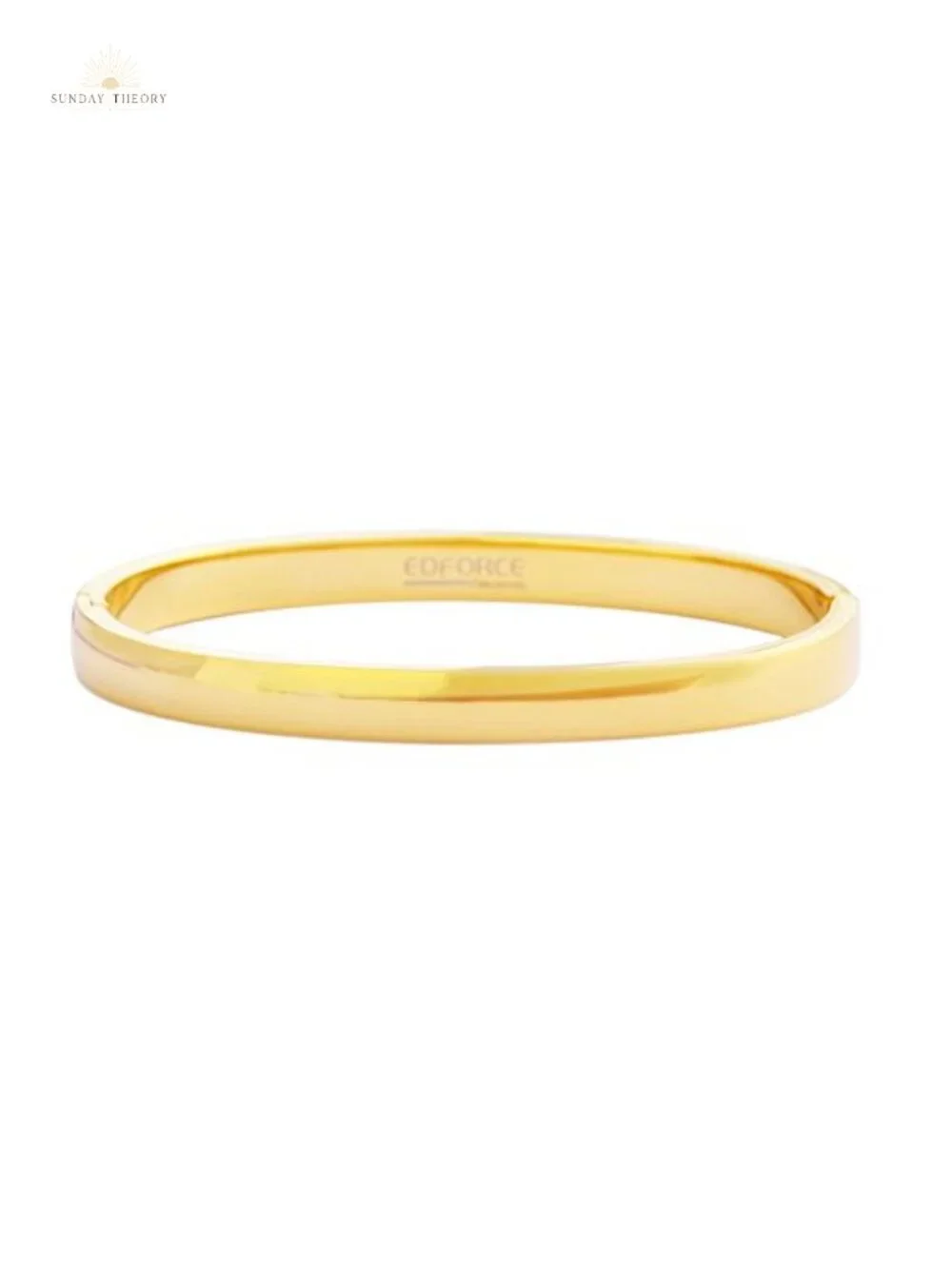 Women's Oval Hinged Bangle Bracelet, 316L Stainless Steel, Hypoallergenic